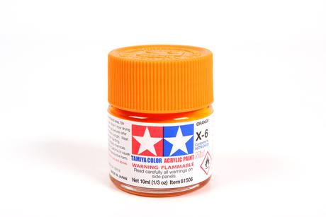 Tamiya Acrylic Mini X-6 Orange 1/3 oz - TAM81506