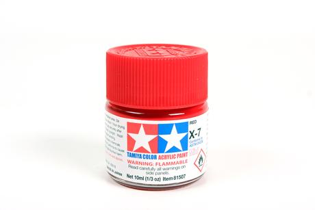 Tamiya Acrylic Mini X-7 Red 1/3 oz - TAM81507