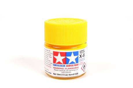 Tamiya Acrylic Mini X-8 Lemon Yellow 1/3 oz - TAM81508