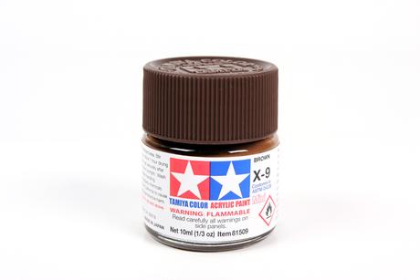 Tamiya Acrylic Mini X-9 Brown 1/3 oz - TAM81509