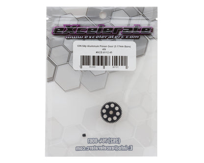 eXcelerate ION Aluminum 64p Pinion Gear (3.17mm Bore) (45T)