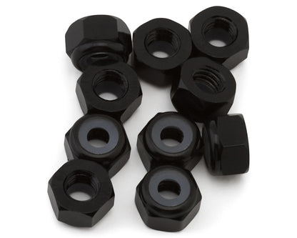 eXcelerate 4mm Aluminum Lock Nuts (Black) (10)