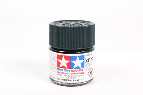 Tamiya Acrylic Mini  XF-17 Sea Blue 1/3 oz - TAM81717