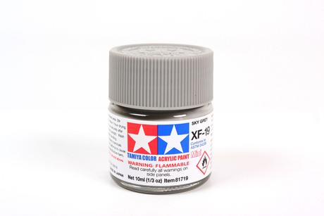 Tamiya Acrylic Mini  XF-19 Sky Gray 1/3 oz - TAM81719