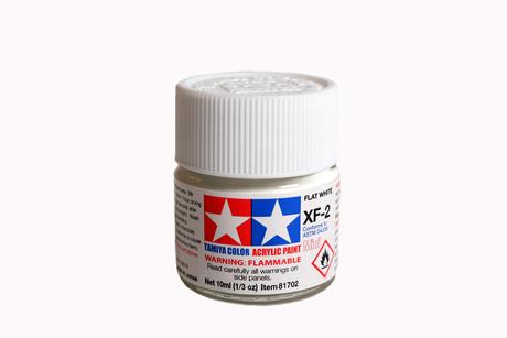 Tamiya Acrylic Mini  XF-2 Flat White 1/3 oz - TAM81702