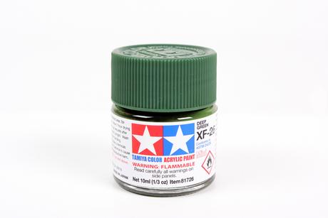 Tamiya Acrylic Mini  XF-26 Deep Green 1/3 oz - TAM81726