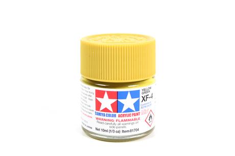 Tamiya Acrylic Mini  XF-4 Yellow Green 1/3 oz - TAM81704