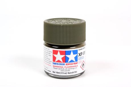 Tamiya Acrylic Mini  XF-51 Khaki Drab  1/3 oz - TAM81751