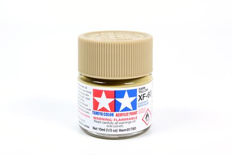 Tamiya Acrylic Mini  XF-60 Dark Yellow  1/3 oz - TAM81760