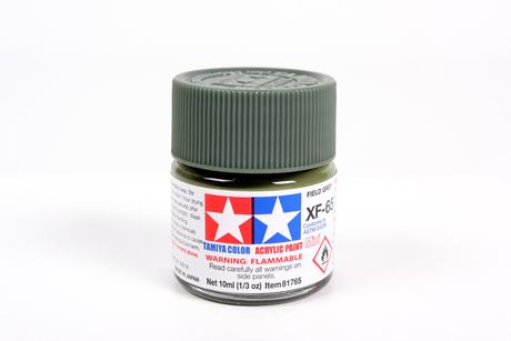 Tamiya Acrylic Mini  XF-65 Field Gray  1/3 oz - TAM81765