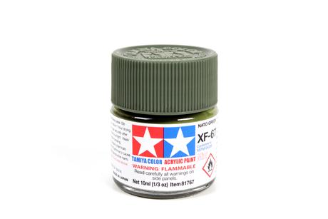 Tamiya Acrylic Mini  XF-67 Nato Green  1/3 oz - TAM81767