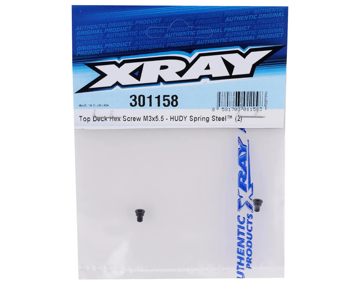 XRAY X4 3X5.5mm Top Deck Hex Screw (2)