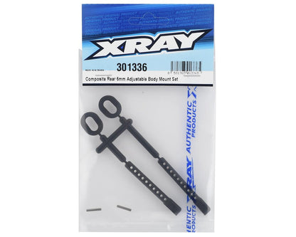 XRAY 6mm Rear Adjustable Body Mount Set