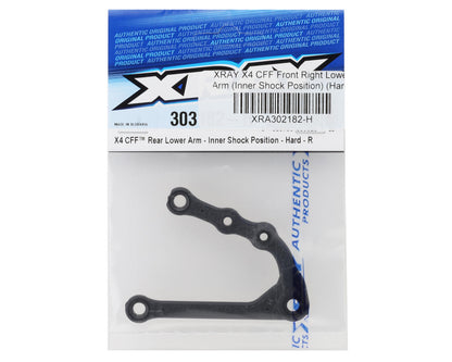 XRAY X4 CFF Front Right Lower Arm (Inner Shock Position) (Hard)