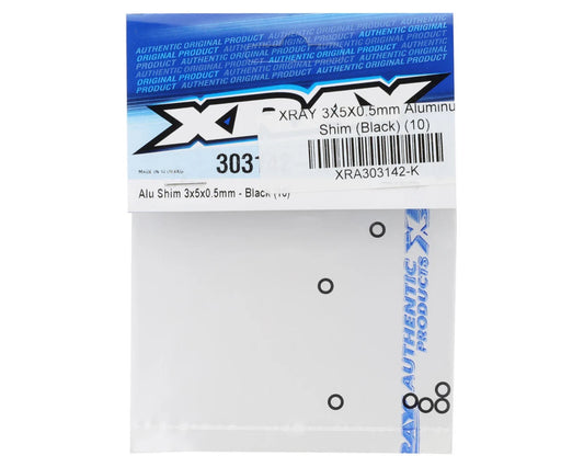 XRAY 3x5x0.5mm Aluminum Shim (Black) (10)