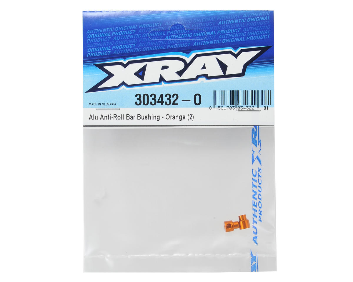 CLEARANCE XRAY Aluminum Anti-Roll Bar Bushing (Orange) (2)