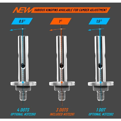 XRAY X12 Kingpin 4mm w/Holes - 0.5° - 4 Dots Nicel Coated