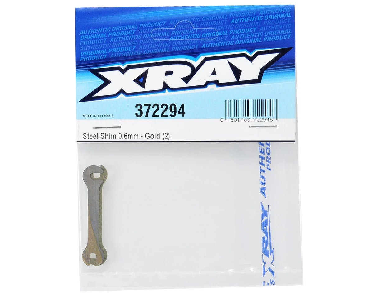 XRAY 0.6mm Steel Shim (Gold) (2)