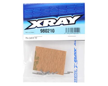 XRAY 2x9.8mm Polished Chrome Pin (10) #980210