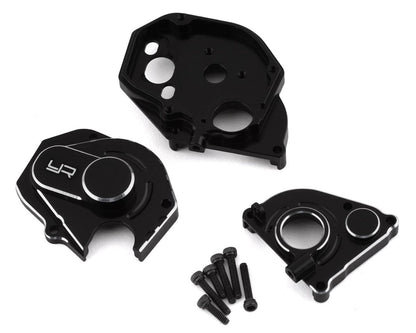 Yeah Racing Axial SCX24 Aluminum Gearbox Case Set (Black)