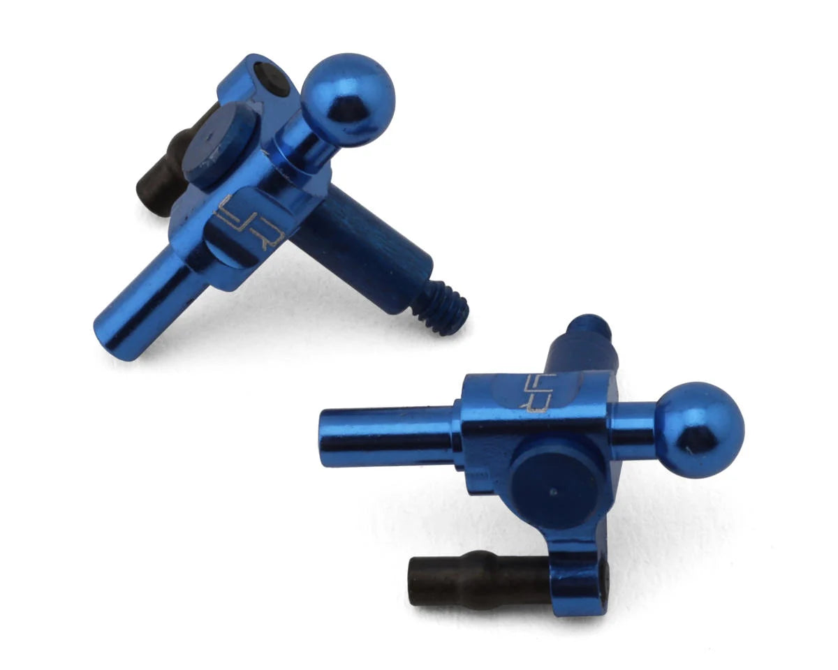Yeah Racing Kyosho Mini-Z Aluminum Steering Knuckles (Blue) (2) (0 Camber)