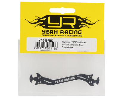 Yeah Racing Aluminum Turnbuckle Wrench (Black) (3, 4, 5, 5.5mm)