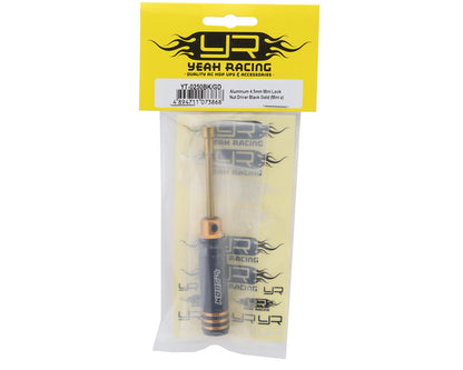 Yeah Racing Aluminum 4.5mm Lock Nut Driver Black Gold (Mini-z)